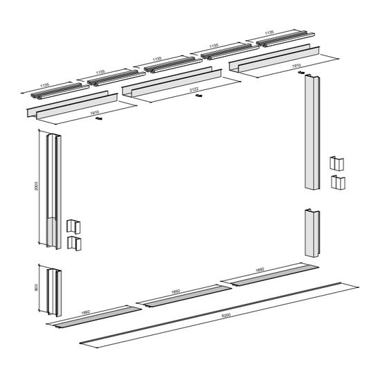 Longitudinal joint (inside) - 20 ft